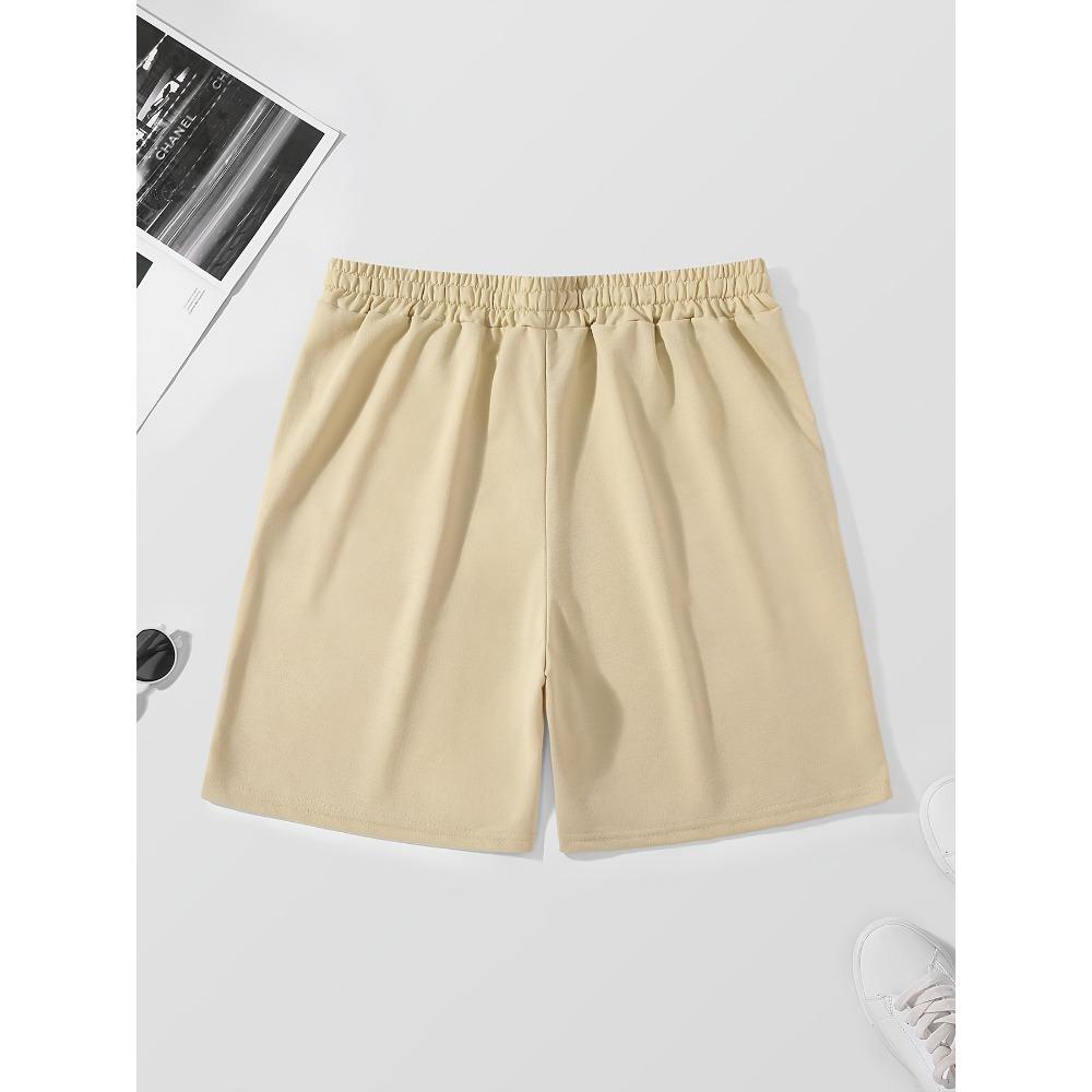 Summer Essential Men Printed Casual Shorts Straight Leg Relaxed Fit Daily Walking Leisure Short Pants