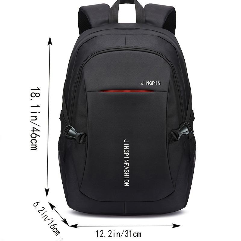 Fashionable Men's Nylon Backpack - Large Capacity, Casual Backpack, Suitable for School and Travel, with Laptop Compartment