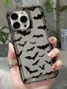 Schwarze Fledermaus Mit iPhone Hülle Für iPhone 14 13 11 15 Pro Max 12 Mini XS XR X 8 7 Plus SE 2022 14Pro 13Pro Matt Weiche Hülle