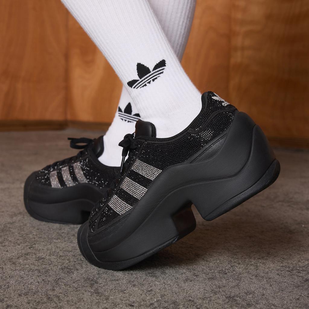 adidas Superstar Bold Rhinestone Black Silver (Women's)