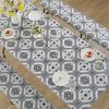 3PCS Disposable Tablecloth Red Black Checkered Table Cover Christmas Picnic Party Birthday Wedding Waterproof Desk Cloth Table