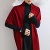 Women's 100% Pure Cashmere Triangle Scarf - Versatile & Casual Solid Color for Autumn/Winter