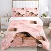 3Pcs Pink Heart Ariana Grande Bedding Sets For All Sizes New 3D Printed Bed Cover Comforter Duvet Cover Pillowcase Bedroom Decoration