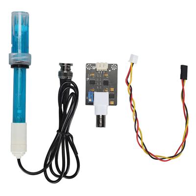 PH Sensor Module 0.1pH Accuracy 0‑14 Value BNC XH2.54 Interface PH Electrode Probe Kit with Power