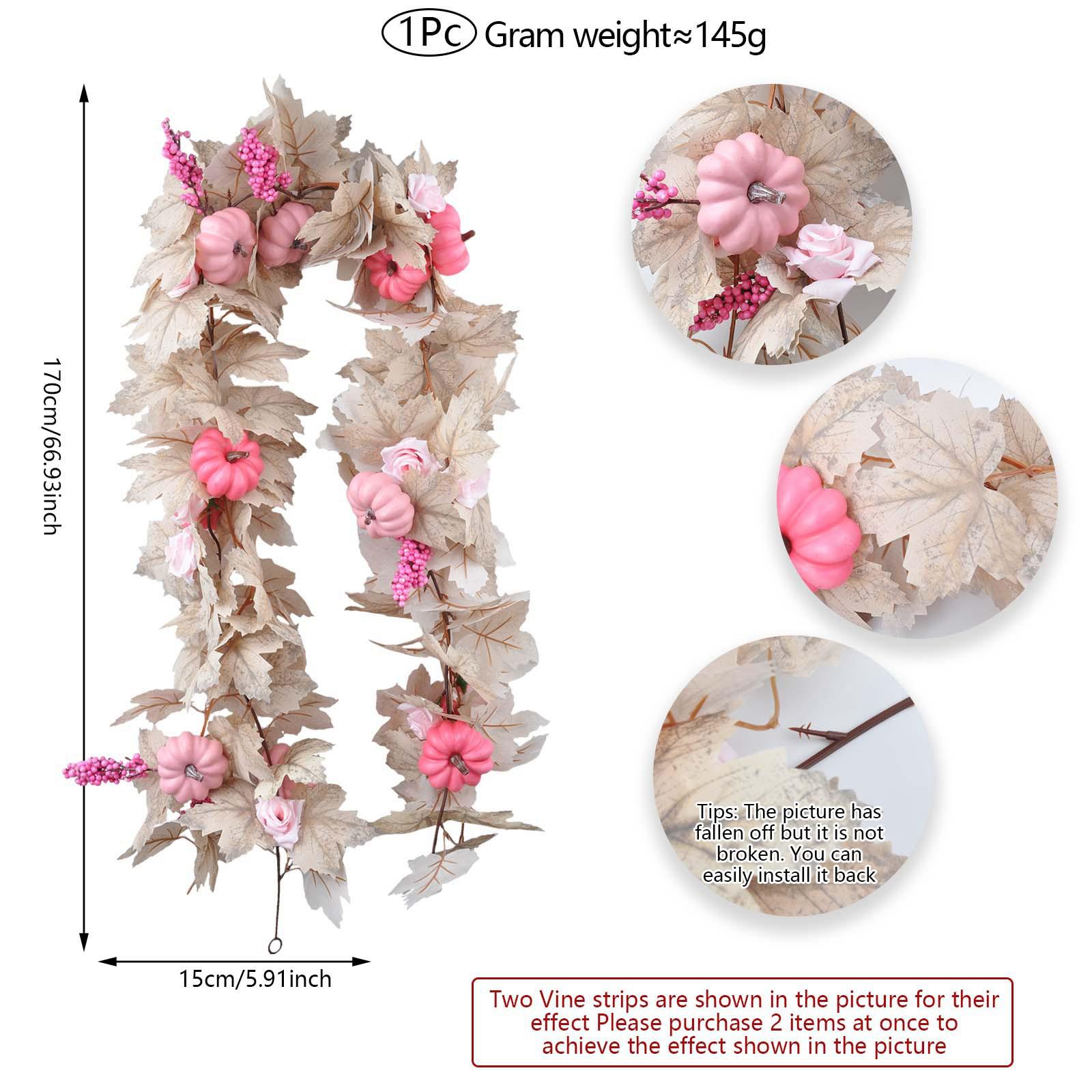 

Artificial Rattan For Holiday Decoration, Outdoor Home Walls, Courtyard Decoration, Hanging Flower Garlands One Size белый