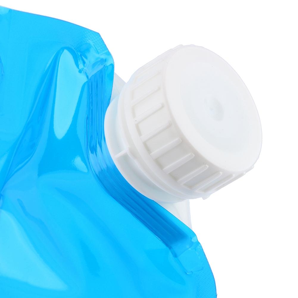 5L PE Soft Collapsible Emergency Water Storage Container Carrier Bag Blue SR