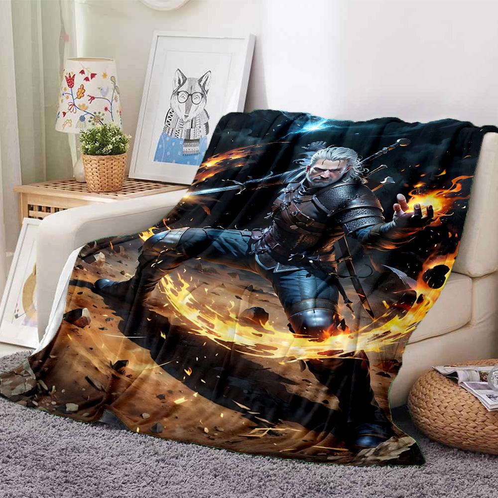 1PC The Witcher Blanket, Throw For Sofa, Bed, Travel, Camping, Livingroom,