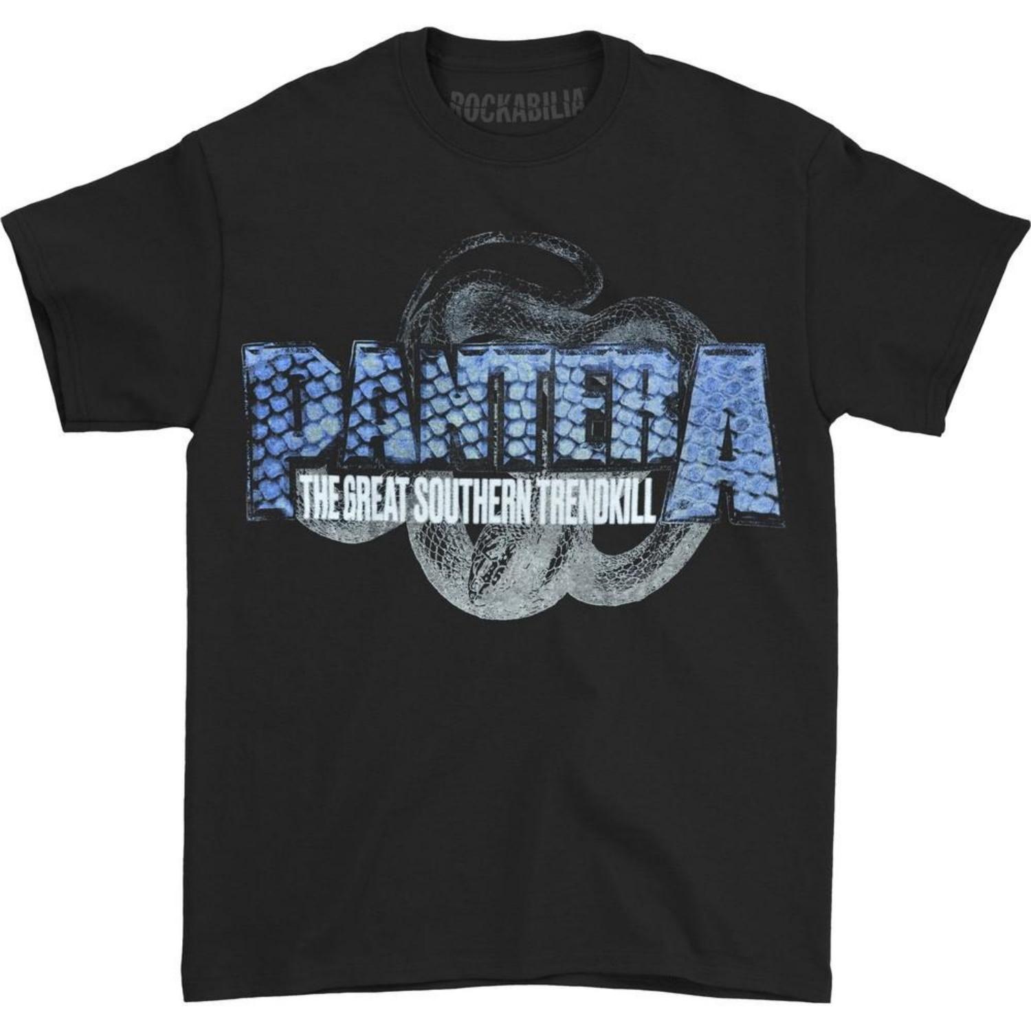 Pantera Blue Snakeskin Great Southern Trendkill Tee T-shirt Small Black Unisex T-Shirt S чёрный