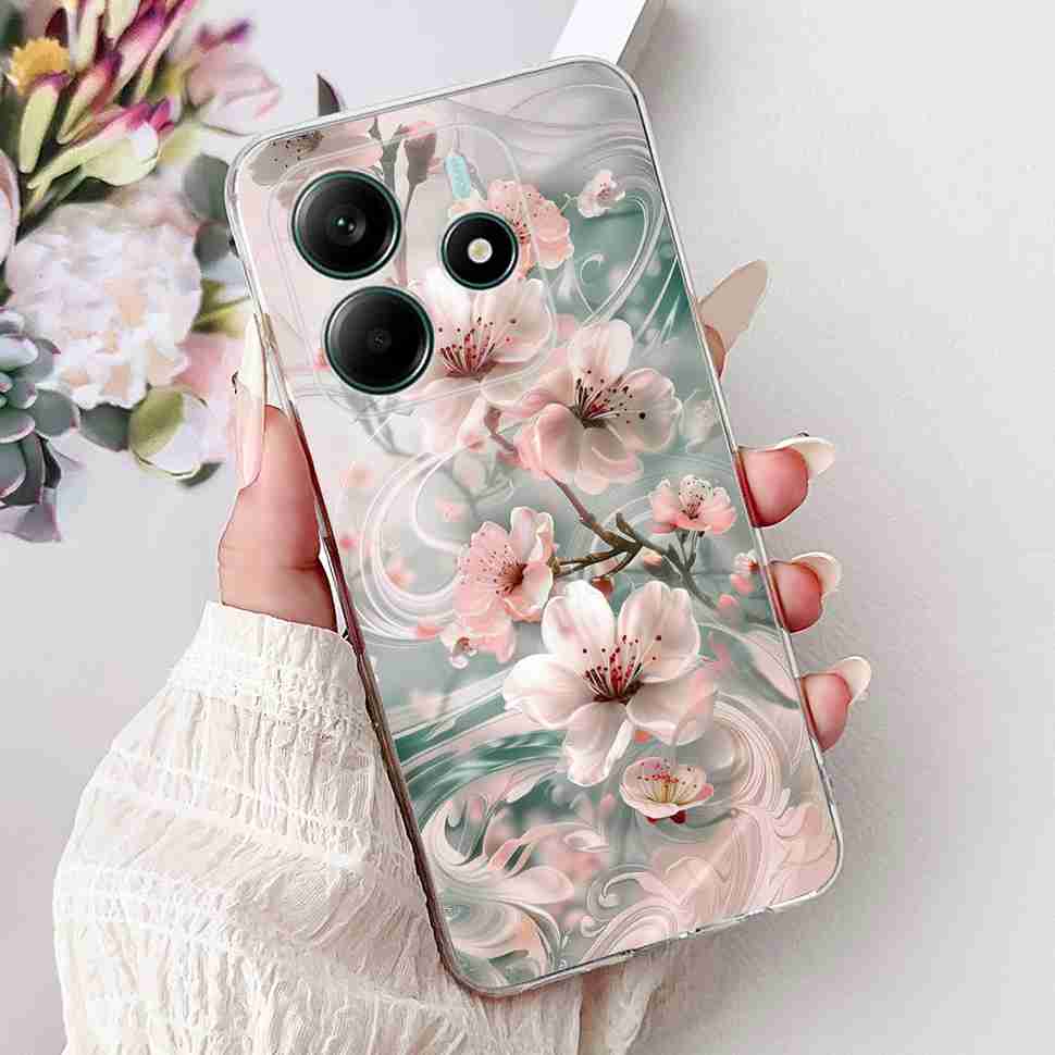 For Xiaomi Redmi Note 14 5G Case New Design Flowers Soft Silicone TPU Cover For Redmi Note 14Pro note14 Pro 5G 6.67" Bumper Bags