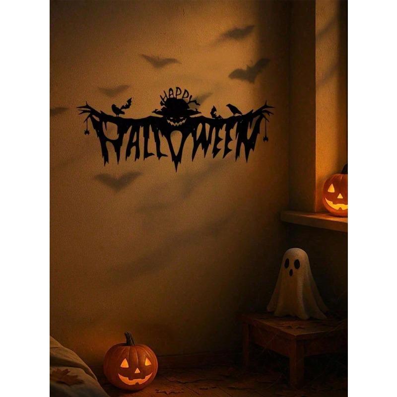 Gothic Halloween Metal Wall Art Macabre Wall Hanging Spooky Indoor Goth Decor Gift