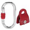 Side Swing Pulley Aluminum Alloy Hanging Wheel Mountaineering Rock Climbing Machinery SuppliesRed