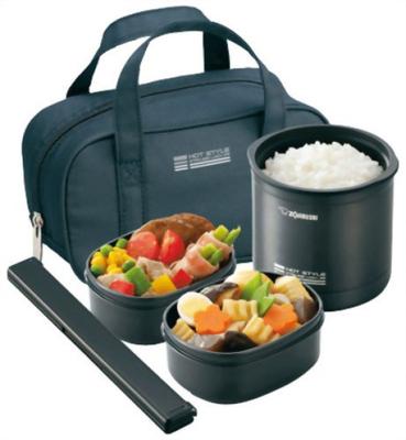 Isolierte Lunchbox Klar Schwarz (ungefähr 1,4 Tassen) SZ-MA03-BF