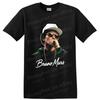 Camiseta Gráfica de Retrato de Estrela Pop Bruno Mars Camiseta de Design de Vestuário para Fã de Música