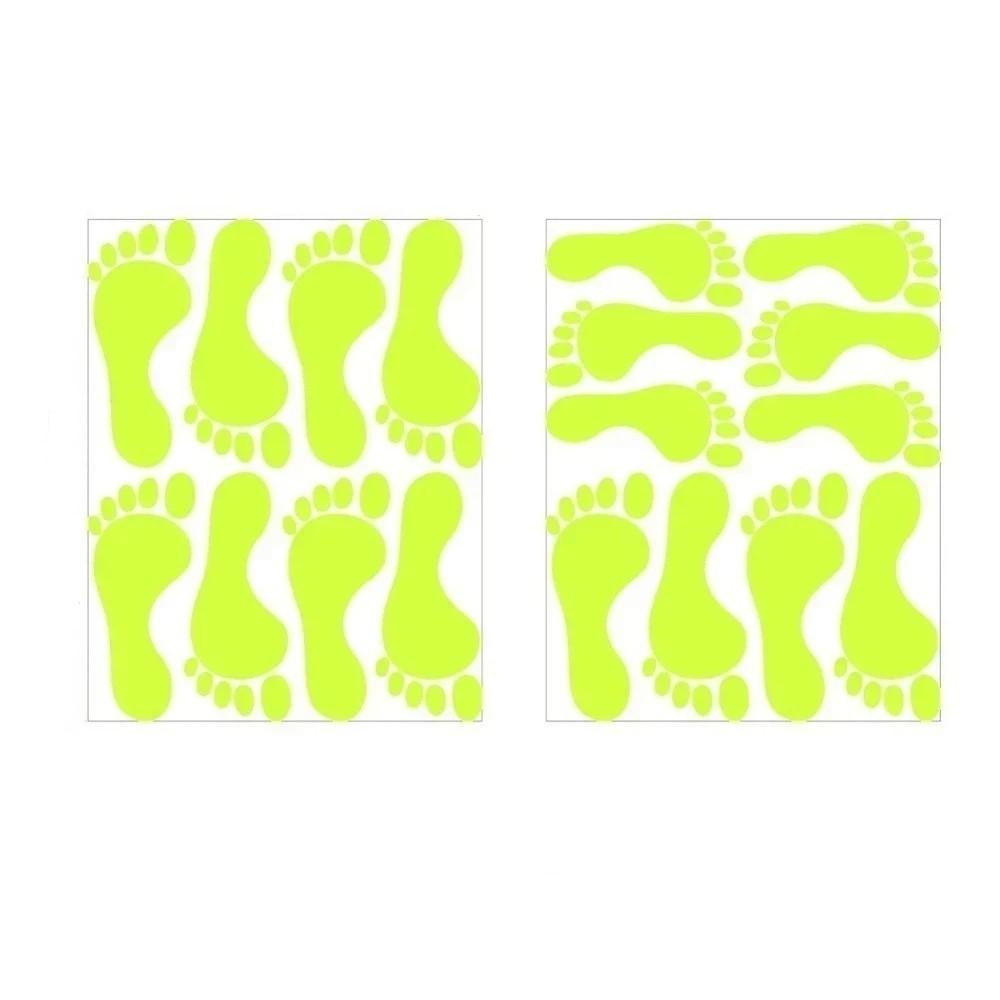 Self-Adhesive 2D Flat Footprint Sticker Waterproof Floor Wall Stickers Bedroom
