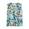 Damen-Tanktops 2025, lockere Passform, hoher Halsausschnitt, Sommertop, elegante, lässige ärmellose Shirts mit Tasche