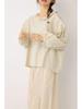 Spring/Summer 2026 Mori Girl Floral Batwing Lace Doll Shirt for Women
