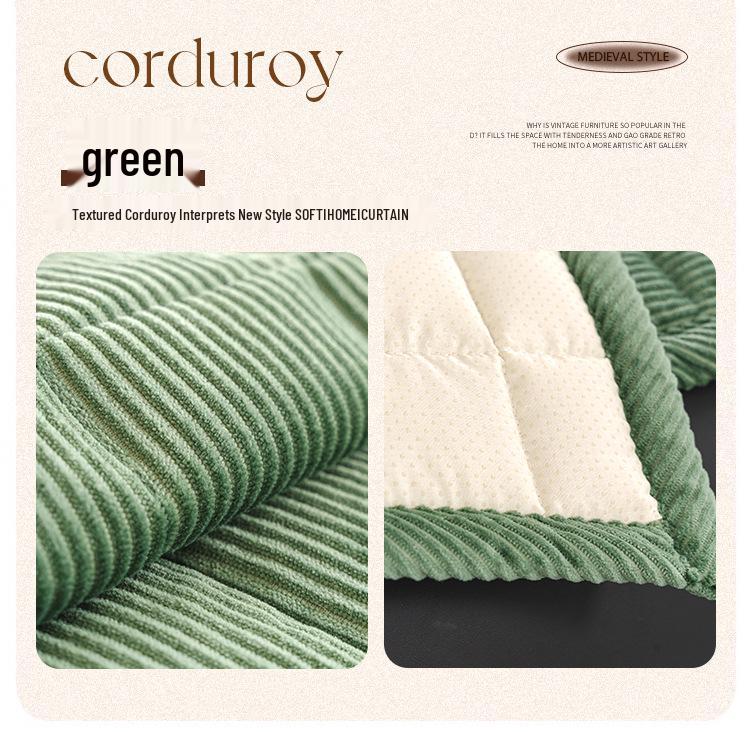 Corduroy Plush Non-slip Sofa Cover Cushion