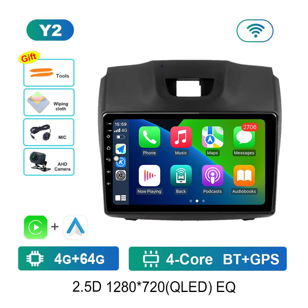 For Chevrolet Holden S10 TRAILBLAZER COLORADO ISUZU DMAX Car Radio Multimedia Player Android System DSP Stereo QLED Screen WiFi