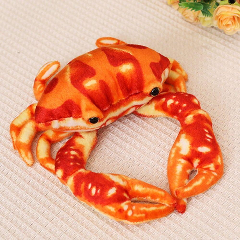 Lifelike Simulation Crab Plush Toy Fluffy Crab Stuffed Animal Doll  Home Decor