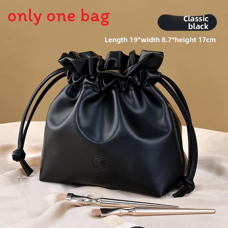 Klassische tragbare Kosmetiktasche mit Kordelzug aus wasserdichtem PU-Material für den täglichen Gebrauch