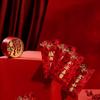 6PCS/SET Traditional New Year Red Envelopes Bronzing Blessing 2026 Lucky Red Bag Thickened Paper Money Pouches