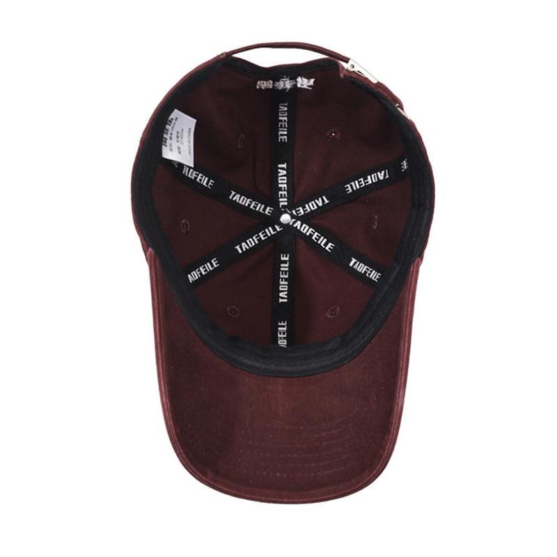 Casquette de baseball brodée Lettre Homme Femme Casquette en coton