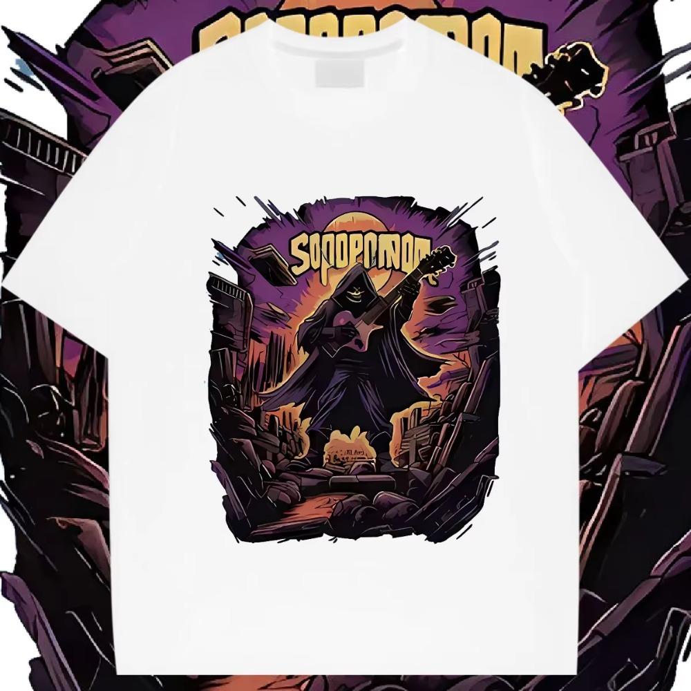 Skeleton Wanderer T-Shirt Locker Rundhals Tops Hip Hop Herren Sommer T-Shirt Hochwertige T-Shirts Lässige Übergroße Kleidung