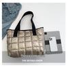 2025 Winter Versatile Influencer Shoulder Bag: Stylish Textured Makeup Tote