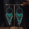 Retro Bohemian Long Beaded Earrings for Women