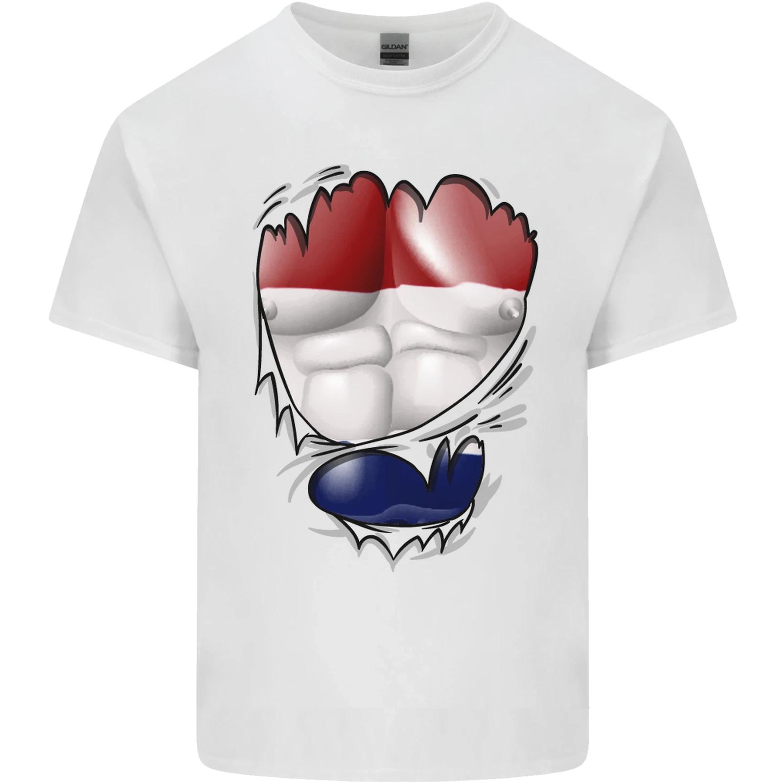 Gym The Dutch Flag Ripped Muscles Holland Kids T-Shirt Childrens 3XL