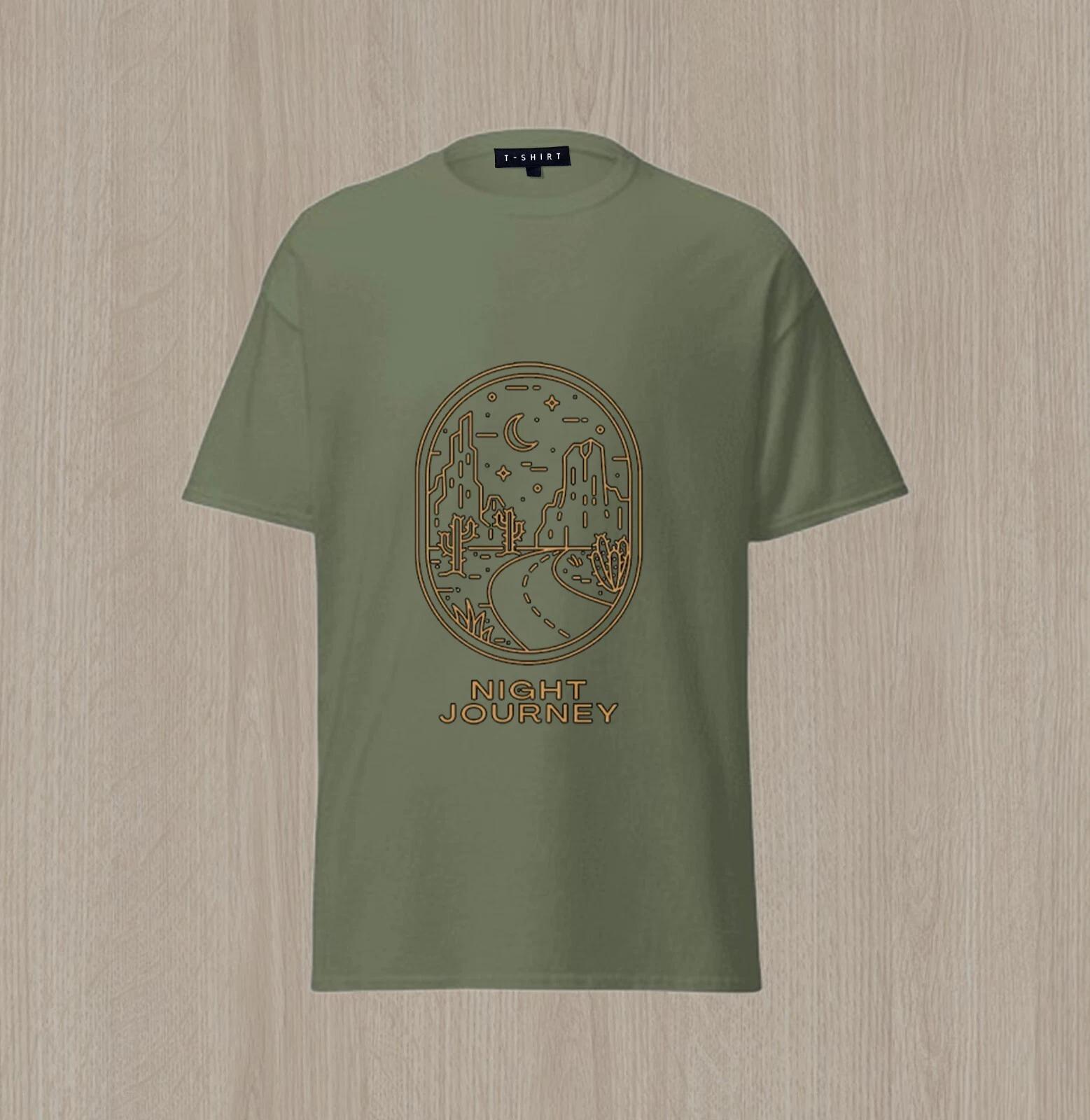 

Custom Night Journey Graphic T-shirt Design Unisex Jersey Short Sleeve Tee XL