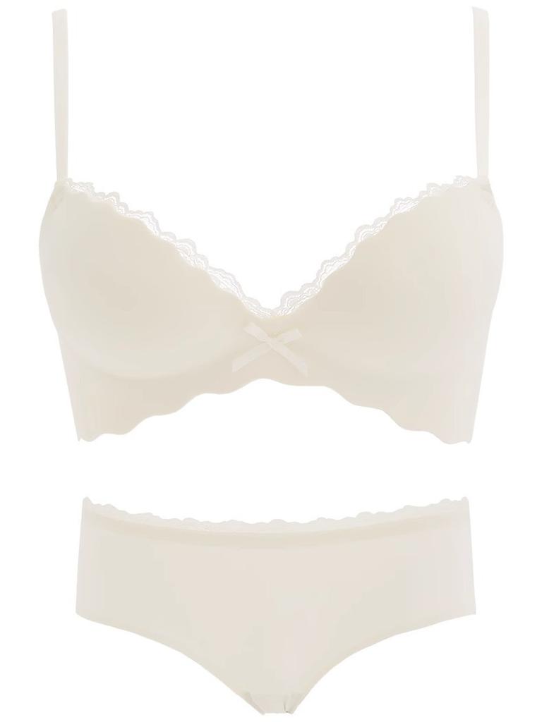 Thin female pure desire one piece seamless display big girl no steel ring sexy bra cover thickened