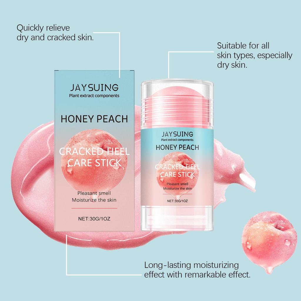 Jaysuing Foot Moisturizing Stick Hydrates and moisturizes Relieves dryness For use on feet 30g