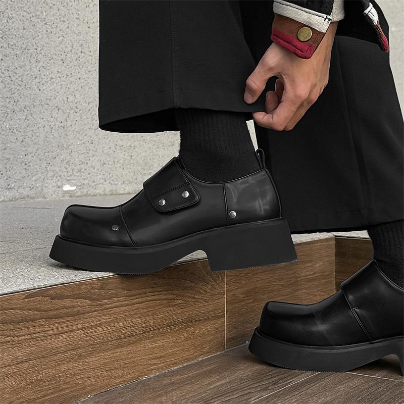 Fashion British style men's leather shoes Height increasing thick bottom Daily work and office Leisure Business 38-46 Luxury shoes
