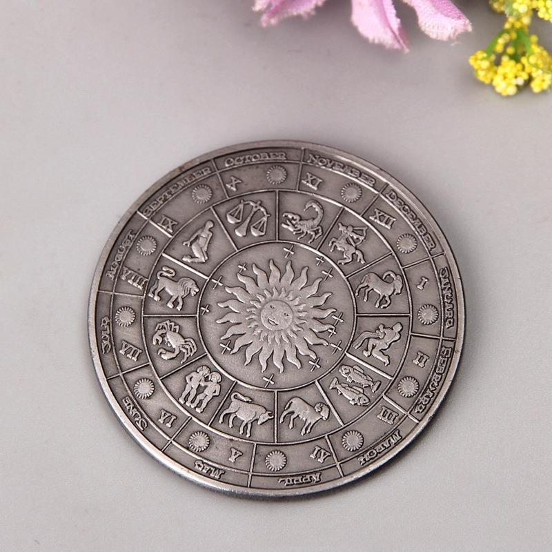 Commemorative medals, color printed commemorative coins, twelve zodiac metal commemorative coins, virtual currency commemorative coins, Christmas gift