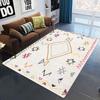 Bohemian Ethnic Rug Assorted Colorful Geometric Tribal Pattern Home Decor Carpet Soft Non-Slip Floor Mat for Living Room