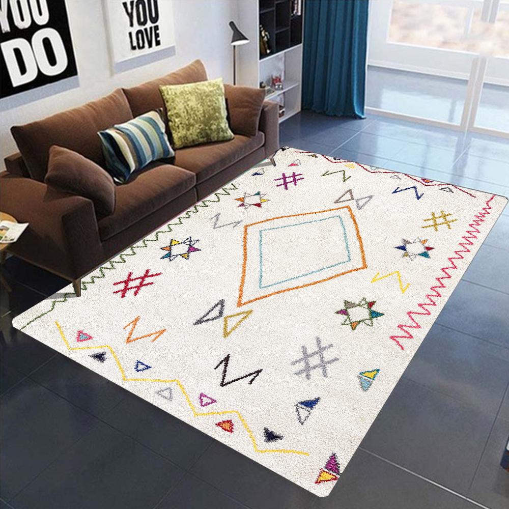 

Пестрый ковер в богемном стиле, нескользящий коврик для гостиной, спальни, машинная стирка, напольный коврик, коврик для ванной, домашний декор 40x60cm