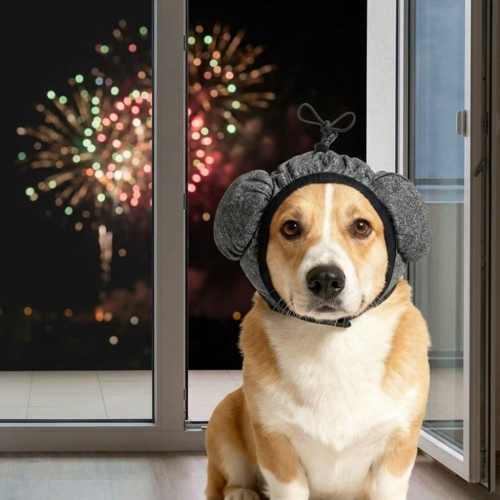 Gehörschutz Hund Ohrenschützer Eng anliegend Verstellbare Kapseln Hund Anti-Schreck-Abdeckung Schalldichte Hund Lärmreduzierungsabdeckung