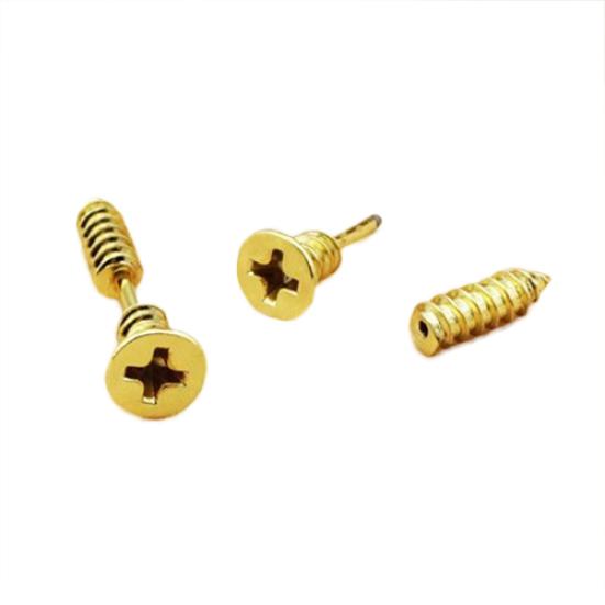 Unisex Gothic Punk Whole Screw Stainless Steel Solid Ear Studs Earrings