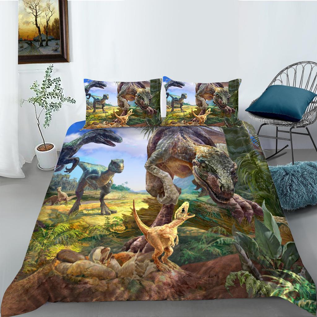 Dinosaur Series Polyester Bedding Two-Three-Piece Set 3D Digital Printing