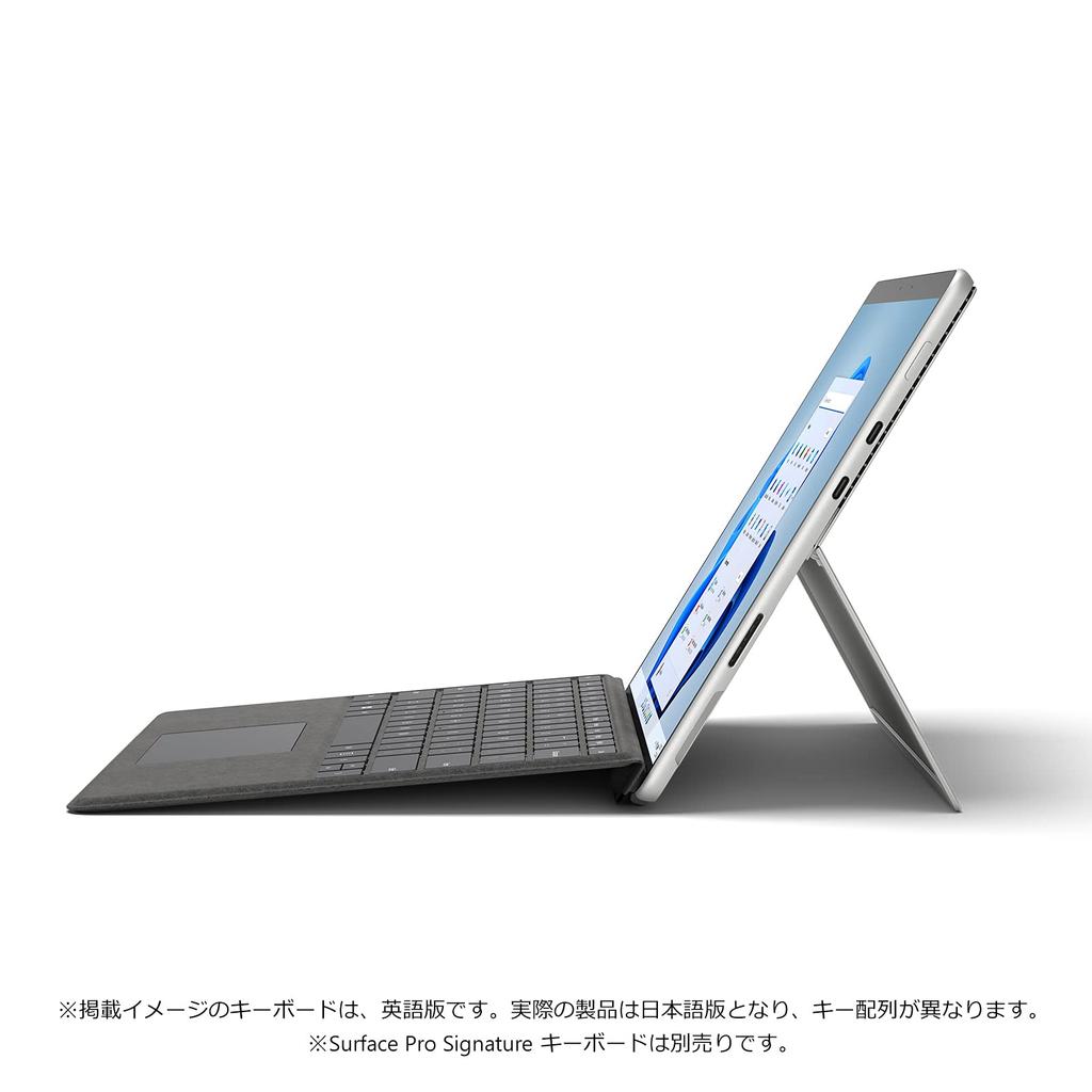 Microsoft Surface Pro 8 Office 2021 installed 13 inches 11th generation Platinum / H&B / / Core-i7 / 16GB/512GB / 8PX-00010
