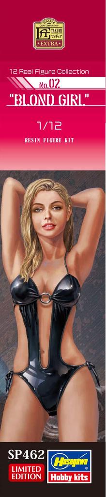 Hasegawa Real Figure Collection Dívka s blond vlasy Živicová stavebnice SP462 1/12 č. 02