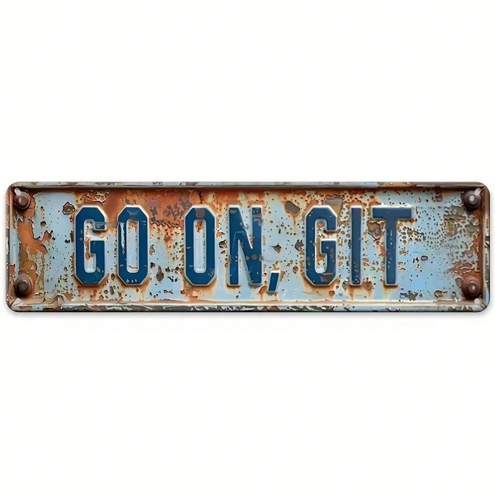 

Charming Aluminum Sign Plaque Ideal for Home Farmhouse Porch Distressed Metal Wall Hanging Easy to Mount 40x10 різнокольоровий