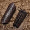 Medieval Retro Embossed Wristband Cosplay Stage Prop Knight Armguard Costume Matching Genuine Leather Embossed Arm Armor