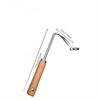 Stainless Steel Manual Weed Puller Garden Hand Weeder Rake Sharp Tines Grass Rooting Weeding Tool for Easily Removing Weeds