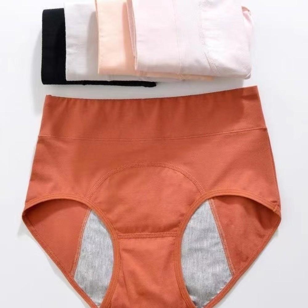 Leak Proof Period Pants High Waist Physiological Underwear Simple Menstrual Briefs  Women