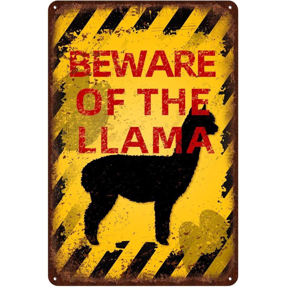 Beware of Animal Silhouette Aluminum Signs Metal Warning Plates