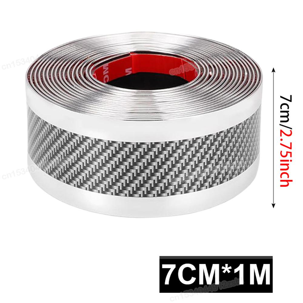 

7 см Велосипеды Автомобильные наклейки Автомобильная накладка на порог Велосипедный руль Наклейки из углеродного волокна Защитная наклейка от царапин на порог двери