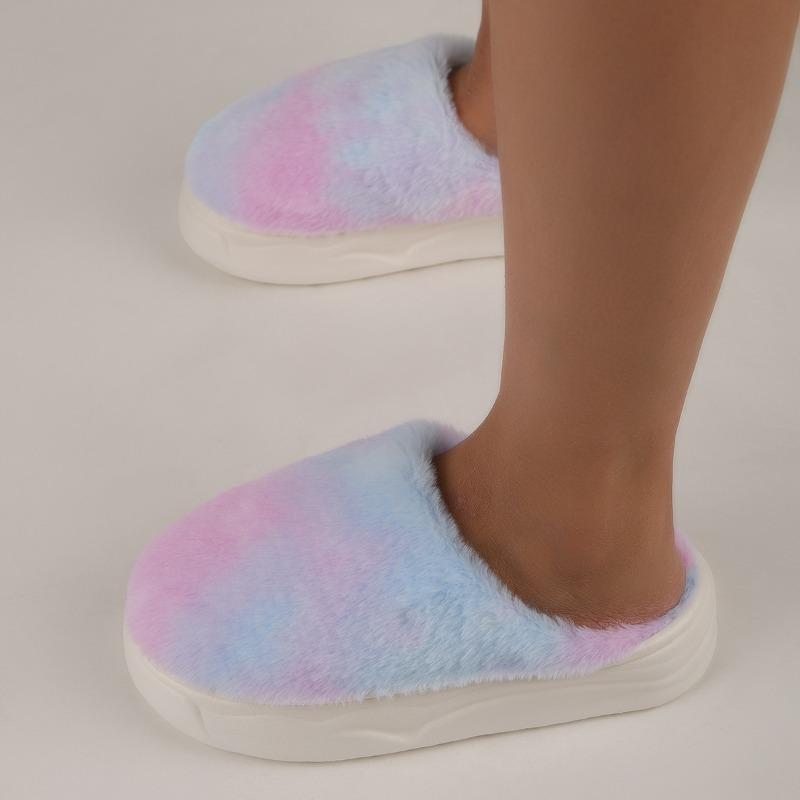 

Шерстяная женская обувь с добавленным флисом и утолщенным теплом, домашние плюшевые хлопковые тапочки 44/45