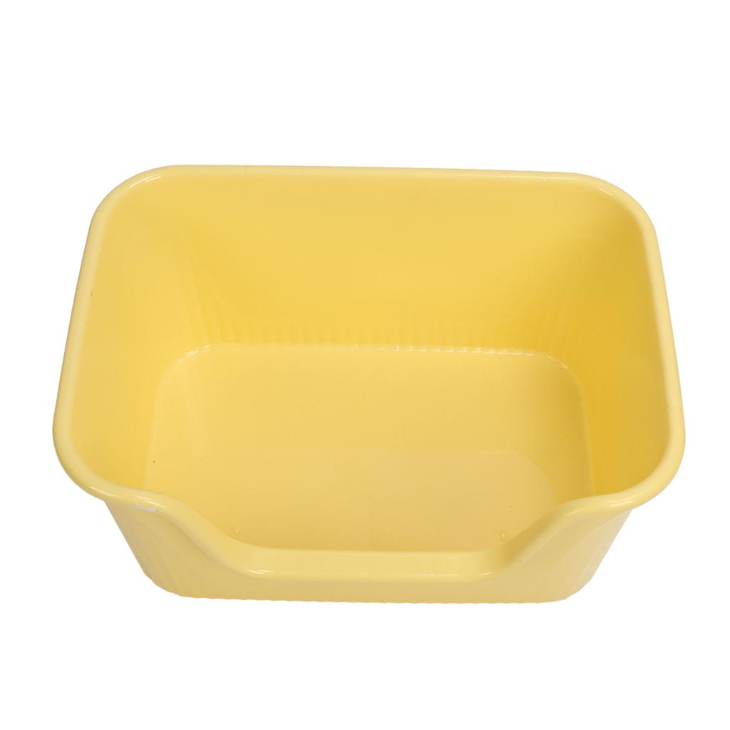 Large Cat Litter Box High Sides Anti Splashing Easy To Clean Simple Look Open Cat Litter Box for